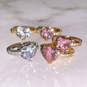 Anillo de Plata de Ley 925 FOXI, Joyería Fina de Fábrica, Anillo de Corazón con Circonita 5A, Anillo de Eternidad, Anillo de Compromiso para Mujer - Product Image 4