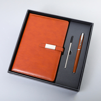 Ensemble cadeau d'affaires personnalisé avec bloc-notes magnétique A5, porte-stylo et porte-cartes, métal et cuir PU, impression sérigraphique, boîte cadeau promotionnelle