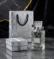 Flacon de parfum en verre personnalisable avec logo, 30ml/50ml, atomiseur transparent avec couvercle à nœud