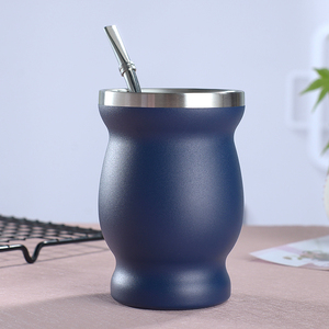 Vendita calda personalizzare logo 8 oz in acciaio inox doppia parete sottovuoto tazza termica caffè Yerba <span class=keywords><strong>Mate</strong></span> Cup - Product Image 5