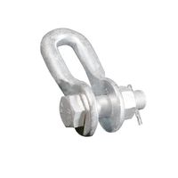 Manille de type U U-7 U-10 U-12 U-16 U-20 galvanisée à chaud pour ligne électrique, accessoire de transmission aérienne