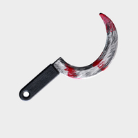 Faux couteau avec faux sang accessoire en plastique Halloween accessoire couteau jouet pour accessoires de déguisement tels que les Costumes d'horreur