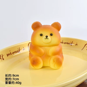 ขนมปังหมีน้อยบีบเล่น ของเล่นบีบคลายเครียด บีบแล้วคืนรูปช้าๆ ขายส่ง - Product Image 2