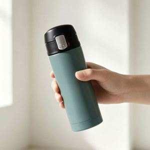 Venta al por Mayor de Vasos Térmicos Ecológicos Japoneses de Acero Inoxidable 304 de 450 ml con Tapa Abatible, para Coche, Viajes, Regalo Empresarial - Product Image 2