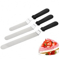 Spatule à gâteau droite en acier inoxydable de 4, 6, 8, 10 et 12 pouces, spatule à glaçage, grattoir à gâteau
