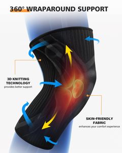 <span class=keywords><strong>Rodillera</strong></span> <span class=keywords><strong>de</strong></span> compresión deportiva <span class=keywords><strong>de</strong></span> moda 2025 para hombres y mujeres, negra, para gimnasio, senderismo, baloncesto, correr, entrenamiento, protección - Product Image 3