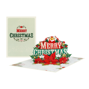 Carte de vœux Pop Up artisanale 3D pour le jour de Noël et la célébration de Noël Cadeau de vacances Artisanat Papier Art Décoration - Product Image 3