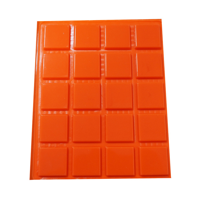 Self-Adhesive Silicone Trapezoid Bumper Feet Clear Keyboard Rubber Cabinet Door Furniture for Glass Table Tops Square Sticky Pad