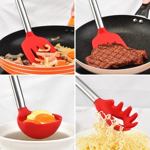 Ensemble de 7 ustensiles de cuisine haut de gamme en silicone et acier inoxydable pour la cuisine - Product Image 3