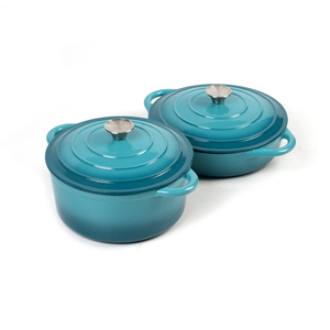 Nouveau design minimaliste d'ustensiles de cuisine sains en <span class=keywords><strong>fonte</strong></span> Casserole en céramique antiadhésive avec couvercle Matériau métallique émaillé de couleur - Product Image 6