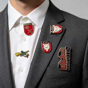 Maßgefertigte Metall-Hartemaille-Anstecknadeln für Europäische Städte als Souvenir - Bremen, Kiel, Lofoten Reise-Erinnerungs-Pins Sammlung - Product Image 6
