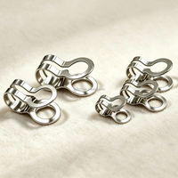 Connecteur à double boucle pour chaîne à billes, connecteur à double anneau en acier inoxydable, connecteur de réparation pour chaîne à billes pour bijoux DIY, collier