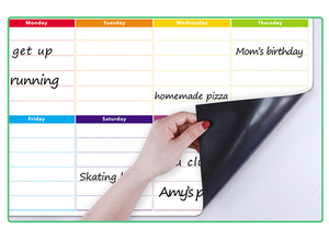 Plan de repas quotidien <span class=keywords><strong>hebdomadaire</strong></span> mensuel <span class=keywords><strong>magnétique</strong></span> standard de vente chaude pour le réfrigérateur - Product Image 2
