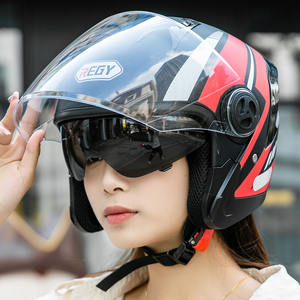 <span class=keywords><strong>Casque</strong></span> de moto tout-terrain ABS 3/4 unisexe, <span class=keywords><strong>casque</strong></span> de <span class=keywords><strong>scooter</strong></span> <span class=keywords><strong>modulable</strong></span> à visière relevable, protection de la tête – Offre Spéciale - Product Image 2