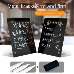 <span class=keywords><strong>Pizarra</strong></span> Pequeña Acrílica Pintada a Mano, <span class=keywords><strong>Pizarra</strong></span> Blanca para Publicidad, <span class=keywords><strong>Pizarra</strong></span> <span class=keywords><strong>de</strong></span> Dibujo para Niños, Soporte para Puesto <span class=keywords><strong>de</strong></span> Venta - Product Image 2