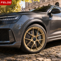 Jantes forgées sur mesure en aluminium 6061-T6, monobloc, à entraxe central Y-Split, de 19 à 22 pouces, 5x112, 5x114.3, 5x120.65, finition or satiné, pour Audi RS Q8