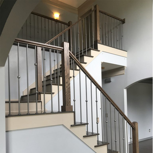 HUAART Bán Chạy Nhất Dầu Chải Màu Sắt Rèn Cầu Thang Lan Can 12 "Đồng Bằng Ống Lan Can Xoắn Picket Giỏ Trục Chính - Product Image 2