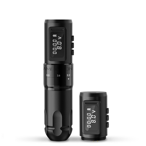 Máquina de Tatuar Tipo Pluma, Carrera Ajustable de 2.0-4.0mm, Batería de 1800mAh, Portátil, Conexión RCA, Cableada e Inalámbrica - Product Image 1