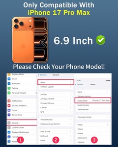 Westillux 2 Pack Privacy Screen <b>Protector</b> for 17 Pro Max Anti-Spy Anti-Blue Light 9H Hardness Tempered <b>Glass</b> Full - Product Image 3