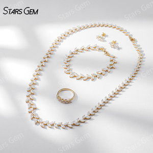 Ensembles <span class=keywords><strong>de</strong></span> bijoux en <span class=keywords><strong>diamant</strong></span> certifiés <span class=keywords><strong>de</strong></span> luxe, bague en or 18 carats personnalisée, boucles d'oreilles, <span class=keywords><strong>bracelet</strong></span>, collier, parure <span class=keywords><strong>de</strong></span> bijoux en <span class=keywords><strong>diamant</strong></span> <span class=keywords><strong>de</strong></span> laboratoire pour femmes - Product Image 3