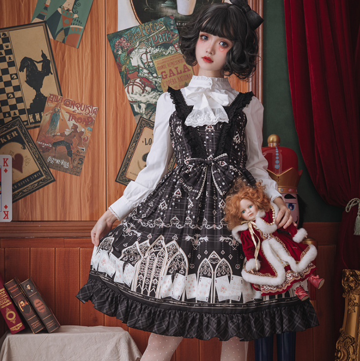 Váy Lolita Ren Retro Tuyệt Đẹp Váy Lolita Váy Mịn Cô Gái Lolita