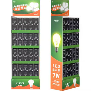 Индивидуальная светодиодная картонная стойка с многослойными бумажными полками для напольного использования в розничных рекламных акциях освещения - Product Image 4