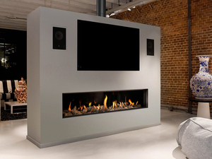 <span class=keywords><strong>Cheminée</strong></span> murale linéaire au propane MEISU.CH à <span class=keywords><strong>vitre</strong></span> simple pour salon résidentiel, certifiée CSA, au gaz naturel - Product Image 4