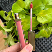 Quantité minimale de commande bas brillant à lèvres or rose Logo personnalisé brillant à lèvres vendeur brillant à lèvres végétalien haute pigmentation