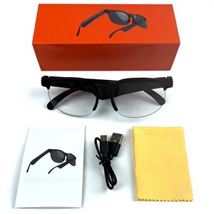 Lunettes Audio Intelligentes MG100 Noires de Haute Qualité, Vente Chaude, Lunettes de Soleil Sans Fil avec Contrôle Tactile, Haut-parleur, Microphone, Chargement Type-C, Bluetooth - Product Image 1