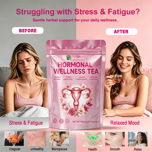 Tisana Erboristica per <span class=keywords><strong>il</strong></span> Benessere Quotidiano Femminile, Miscela Botanica Naturale Senza Caffeina, Tè Floreale Rinfrescante, Confezione Personalizzata - Product Image 2