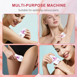 SOLIMPIA HT-592 Épilateur électrique pour femmes - Sans douleur, rechargeable, lumière LED, rasoir pour le bikini et les jambes - Product Image 6