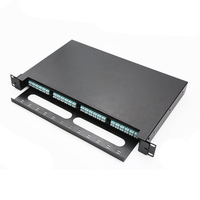 Panneau de brassage optique 2U coulissant MPO 72 ports LC Duplex pour montage en rack pour centre de données