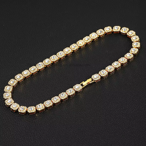 Round Rock Sugar Necklace, Double-layer Light Luxury <b>Cuban</b> <b>Chain</b>, Personalized Necklace Dancing and Wearing Accessories - Product Image 3