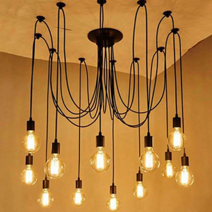 Nordic <strong>Spider</strong> Industrial <strong>Pendant</strong> Lamp E27 Loft Edison Retro Industrial Lamp Vintage Hanging Lamps Length 150cm <strong>Pendant</strong> <strong>Lights</strong> - Product Image 6