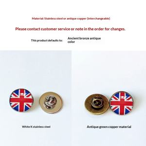 2026 Bestseller Flaggenbrosche für Fußball-Werbung, Klebeverzierung, Gedenk-Elektroplattiertes Metallabzeichen - Product Image 5