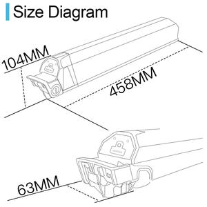 Аккумулятор для электровелосипеда большой емкости, Дорадо 36 В, 48 В, 52v20ah, 25ah, 21700 литиевые батареи для электровелосипеда, батарея для электровелосипеда - Product Image 4