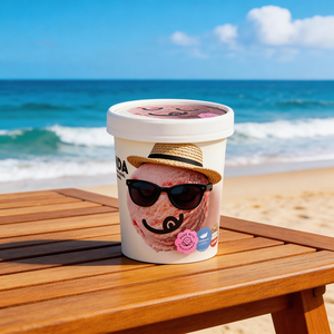 Vasos de papel kraft compostables desechables al por mayor de 8oz, 12oz y 16oz para helados, para cafeterías, panaderías, tiendas de dulces y empaques para llevar. - Product Image 6