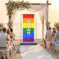 Toile de fond personnalisée à motif arc-en-ciel (lesbiennes), idéale pour les séances photo en studio, le stylisation et les décorations de fêtes à thème