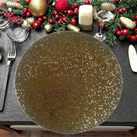 2025 Top vente luxe maison Table décoration tapis et tampons classique tissé paillettes noël napperon haut décor à la maison