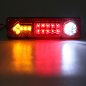 ไฟท้ายรถพ่วง LED 12V สีแดง ไฟเบรก ไฟเลี้ยว ไฟถอยหลัง สำหรับรถบรรทุก รถพ่วง รถตู้ขนาดใหญ่ วัสดุ ABS - Product Image 3