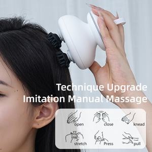 Masseur électrique du cuir chevelu, masseur vibrant portatif pour la tête avec des nœuds en silicone légers pour un nettoyage en profondeur des cheveux et une stimulation de la croissance - Product Image 3