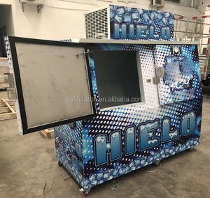 2 türen slant eis merchandiser, kalten wand eis merchandiser für verkauf - Product Image 4