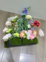 Centre de table de mariage de haute qualité, centre de table décoratif en fleurs artificielles en soie