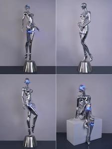 หุ่นยนต์รูปปั้นเหล็กรูปสูงสุดเซ็กซี่สำหรับตกแต่งบาร์หุ่นยนต์โซยามะสุดเซ็กซี่สำหรับผู้หญิง - Product Image 6