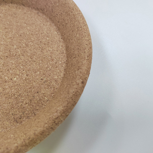 Bol en liège naturel personnalisé en gros Plateau rond en liège - Product Image 3