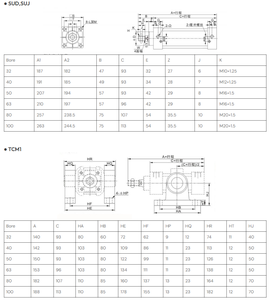 Cilindro Neumático Delgado Serie SU de Xingchen AIRTAC, Diámetro de 12-100 mm, Carrera de 5-100 mm, Cilindro de Aire Compacto Directo de Fábrica - Product Image 6