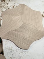 Parquet en bois de forme personnalisée Parquet au design unique Plancher à motif artistique