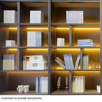 Lampe LED ultra-mince en alliage d'aluminium pour armoire à vin avec capteur, lumière chaude 3000K, intensité réglable, design moderne pour vitrine domestique