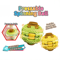Balle Fidget Spinner à Pression, Jouet Anti-Stress et Anti-Anxiété, Spinner de Bureau pour Enfants et Adultes avec Motifs Fruités