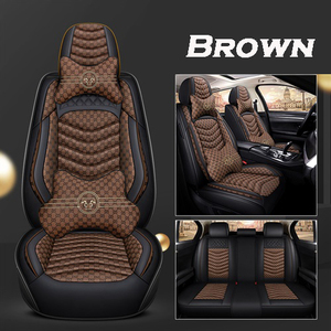Thời Trang Phổ Full Set Car Seat Bìa Nước Bằng Chứng Tổng Hợp Da Well Fit Sedan SUV Cho Chất Liệu Lụa Car Seat Cover - Product Image 3